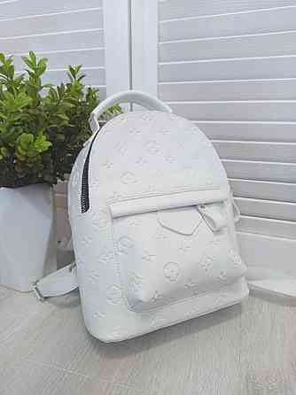 Жіночий рюкзак класичний брендовий. Жіночий маленький брендовий рюкзак Білий 816 Київ