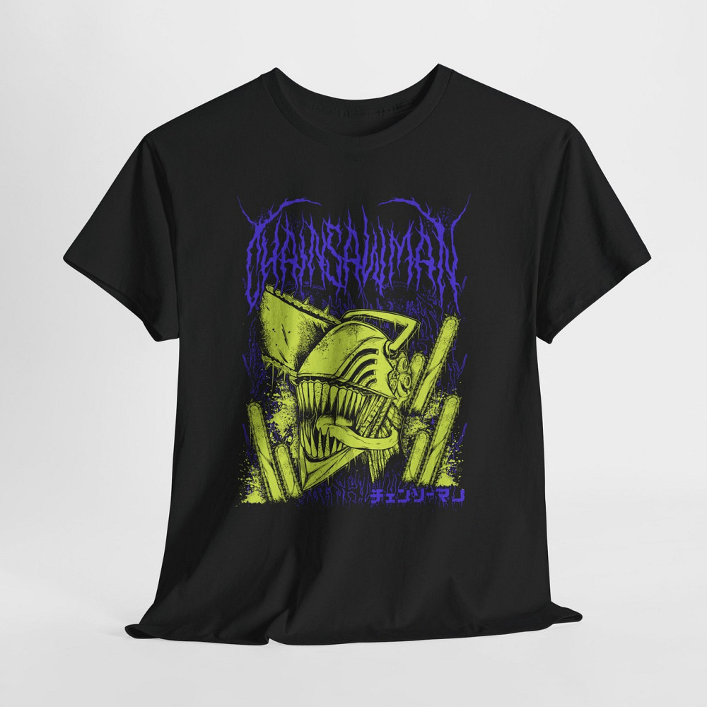 Футболка для мальчика аниме Человек-бензопила оверсайз (рост от 165 до 180 ) Черний AnimeJ0722m Днепр - изображение 5