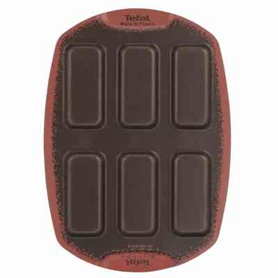 Форма для випікання Tefal PerfectBake, 6 форм, прямокутний, 21х29см, алюміній, коричневий (J5734402) Вінниця