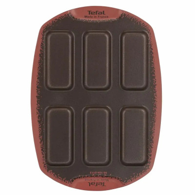 Форма для випікання Tefal PerfectBake, 6 форм, прямокутний, 21х29см, алюміній, коричневий (J5734402) Вінниця - фото 5