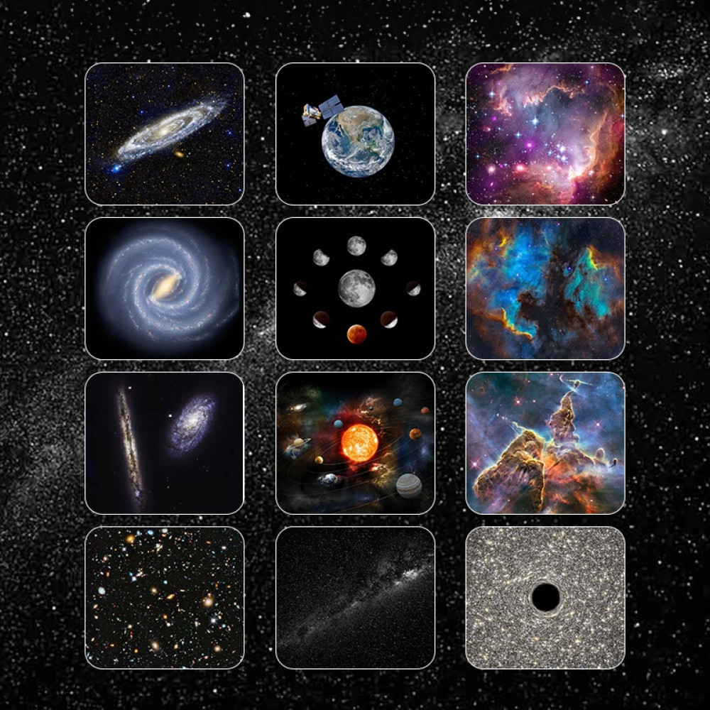 Проектор звездного неба 12 картриджей, от USB, Белый / Ночник звездное небо Киев - изображение 2