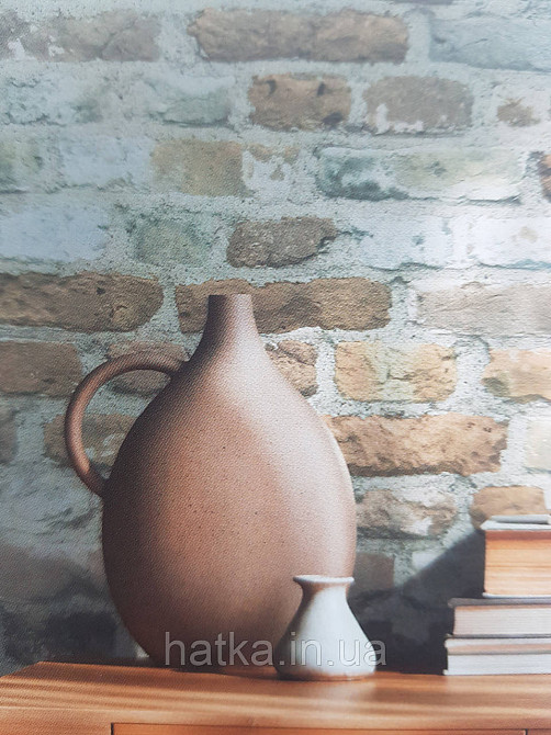 Обои виниловые на флизелине AS creation The Bos 0.53х10 под кирпич бежевые коричневые серые Киев - изображение 2