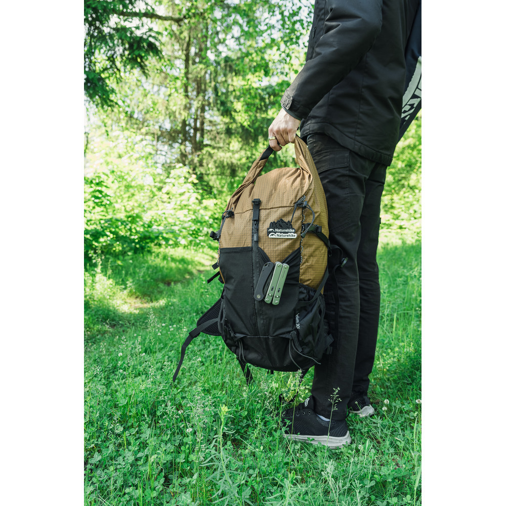 Рюкзак туристичний Naturehike Helium CNK2300016, 30+5 л, коричневий Київ - фото 9