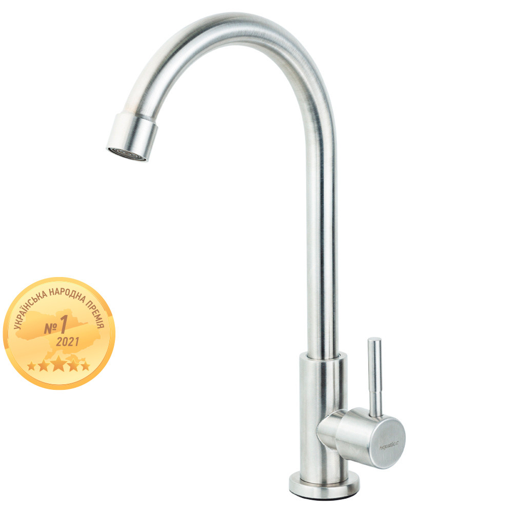 AQUATICA Смеситель KT 1/2" монокран на гайке SS AQUATICA KT-1G170P (9722601) Киев - изображение 1