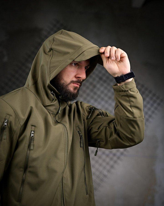 Тактична куртка софтшел LINKOLN олива ПП7948 Одеса - фото 5