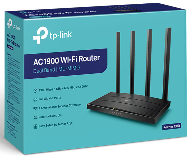 Бездротовий маршрутизатор TP-Link Archer C80 AC1900 Archer C80 AC1900 (6708987) Київ - фото 3