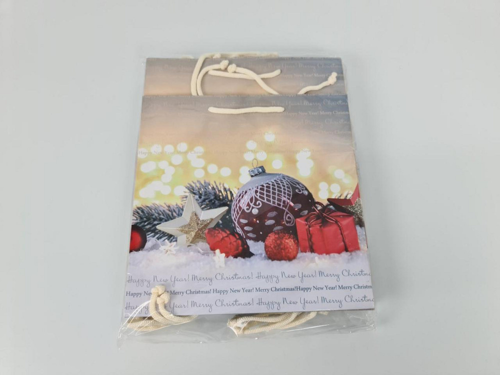 Пакеты бумажные подарочные , новогодние Квадрат 23*24*10- 18 (12 шт) Харьков - изображение 4