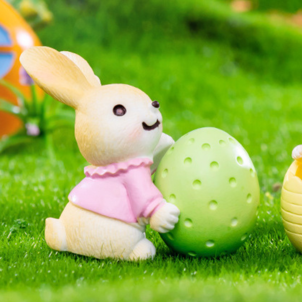 Кролик з писанкою мініатюрны фігурки для флораріуму та великодніх композицій. Одеса - фото 18