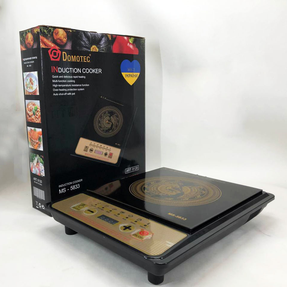 Удобная настольная плита для приготовления блюд Domotec MS-5833 2000 Вт, Комфорка электрическая SQ-34 Львов - изображение 1