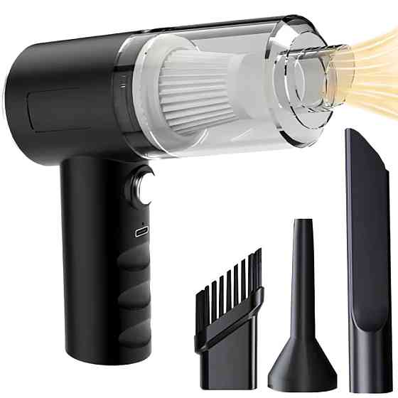 Автомобильный пылесос + 3 насадки, 120Вт, от USB, AS-228 / Беспроводной пылесос / Ручной пылесос Киев