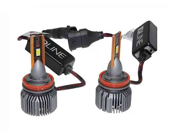 Комплект светодиодных ламп QLine Ultra +200% H11 (H8/H9/H16) 55W 6000K 12V (2 шт) Харьков