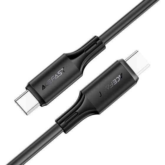 Кабель ACEFAST C17-03 USB-C to USB-C silicone charging data cable Black Одесса