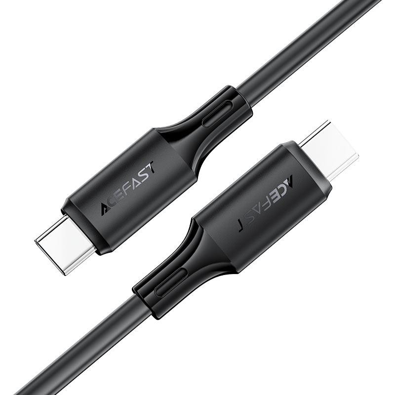 Кабель ACEFAST C17-03 USB-C to USB-C silicone charging data cable Black Одесса - изображение 4