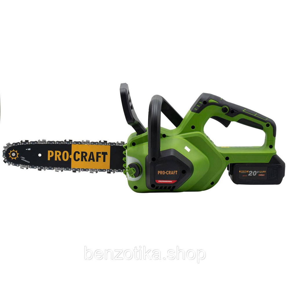 Акумуляторна ланцюгова пила Procraft PKA38 + 1 акб 4Аг + ЗП charger20/1 + Олива для ланцюга 1л Киев - изображение 2