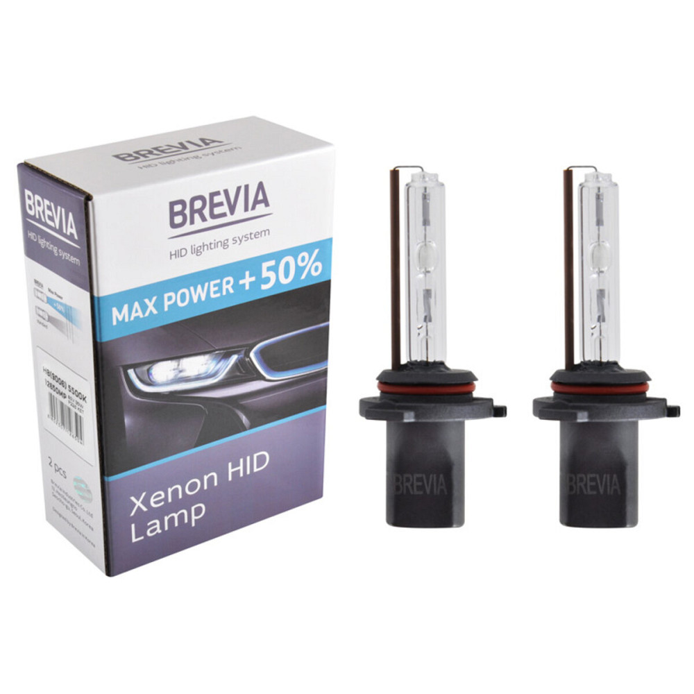 Ксенонова лампа Brevia HB4 (9006) +50%, 5500K, 85V, 35W P22d KET, 2шт Киев - изображение 1