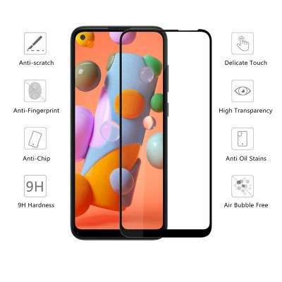 Скло захисне Drobak Samsung A11 (Black) (121276) (121276) Вінниця - фото 2