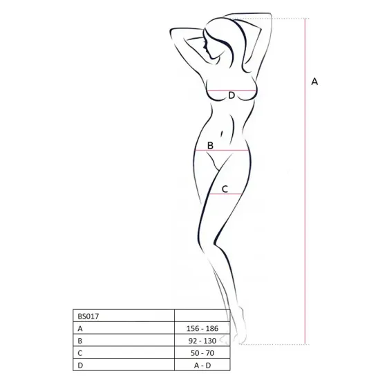 Бодістокінг Passion BS017 white, комбінезон, імітація панчіх і пояса Львів