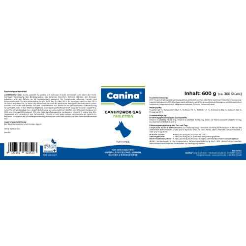 Вітамінний комплекс Canina Canhydrox GAG для собак при проблемах з суглобами та м язами 600 г 360 табл. Київ