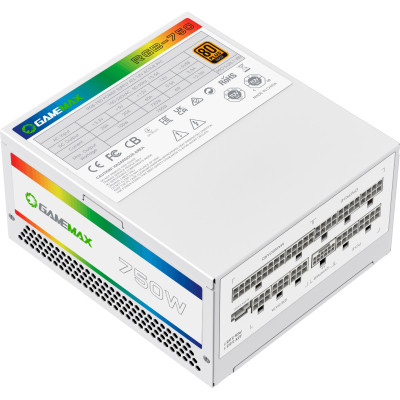 Блок живлення Gamemax 750W (RGB 750 PRO WH (ATX3.0/3.1 PCI) Вінниця - фото 9