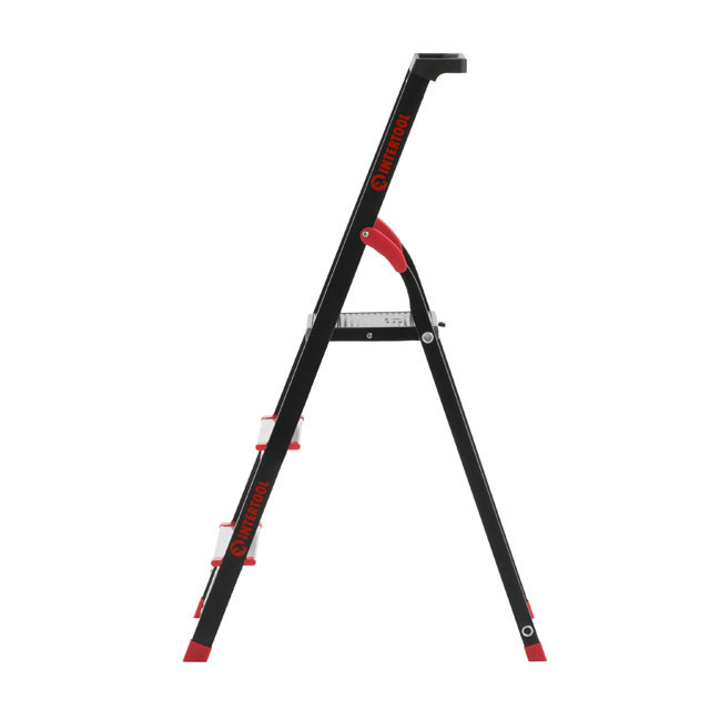 Драбина сталева, 3 сходинки, лоток для інвентарю, висота: 1132 мм, висота: висота до платформи: 630 мм, 150 кг INTERTOOL LT-0053 Київ - фото 12