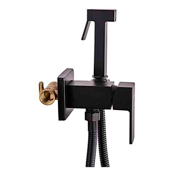 Смеситель для гигиенического душа Zerix LEB9-123 черный с лейкой – стильный и удобный ZX5572 Харьков