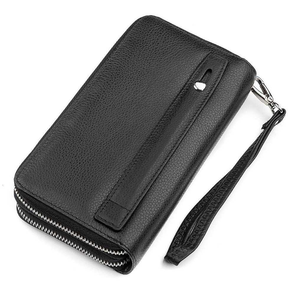 Чоловічий гаманець ST Leather 18451 (ST127) натуральна шкіра Чорний Київ - фото 2