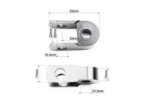Подовжувач заднього амортизатора 25мм к-кт 2шт, чорний Київ