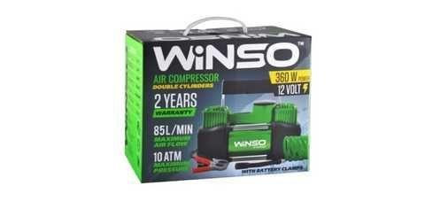 Компресор автомобільний WINSO 125000, 10 Атм, 85 л/хв, 2-циліндри, 360 Вт, кабель 3 м, шланг 5,7 м, спускний клапан Ковель - фото 2