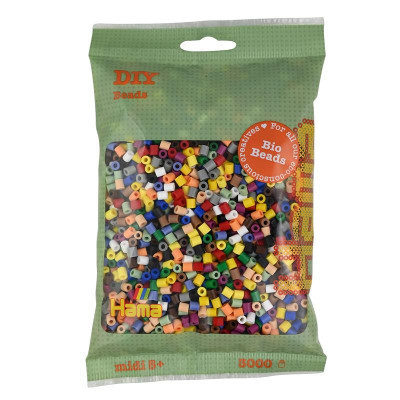 Набор для творчества Hama БИО цветные бусины, 15 цветов, 3000 шт термомозаика (HM-191-199) Винница - изображение 1