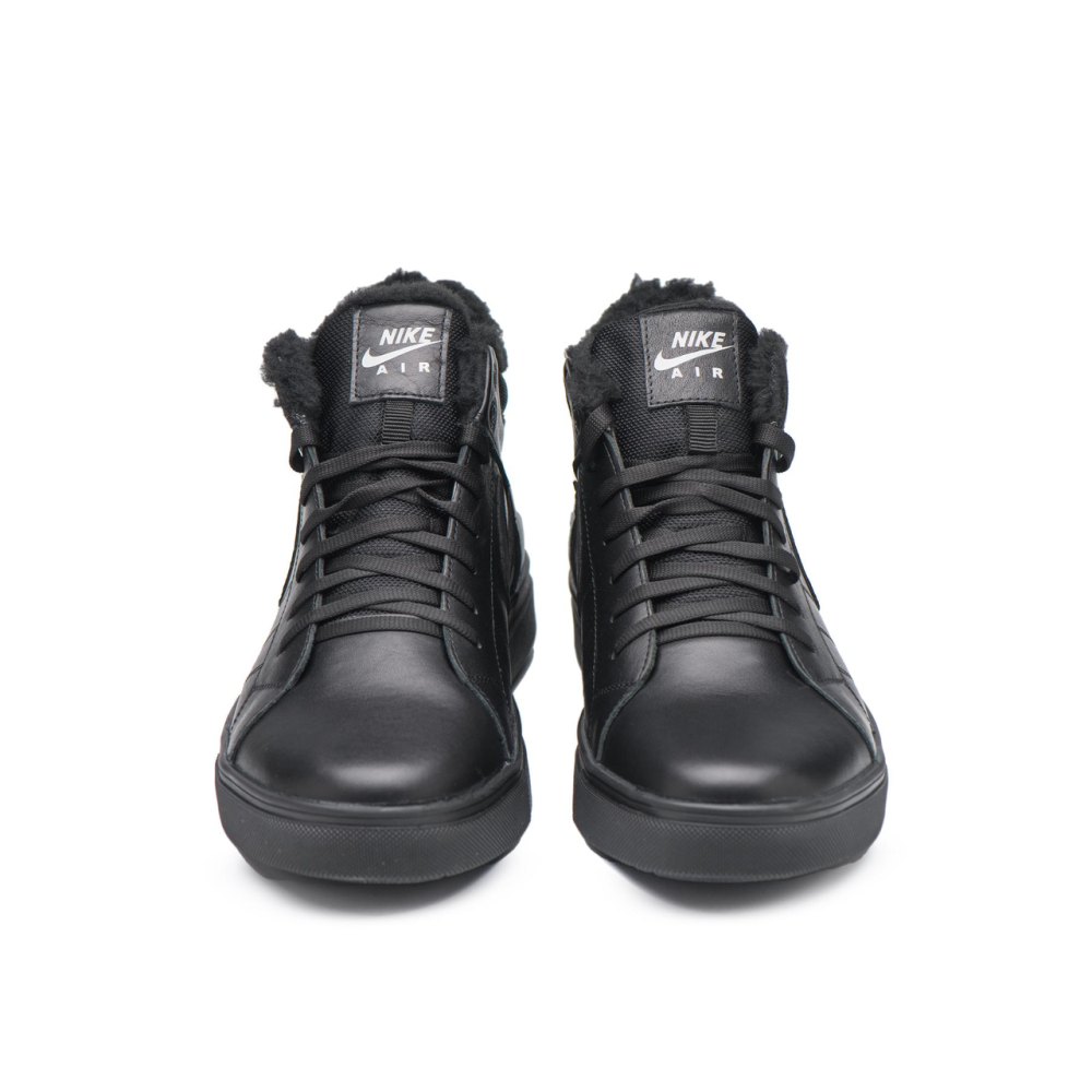 Чоловічі теплі зимові стильні черевики з натуральної шкіри та хутра Nike N8-1 зима Харків - фото 8