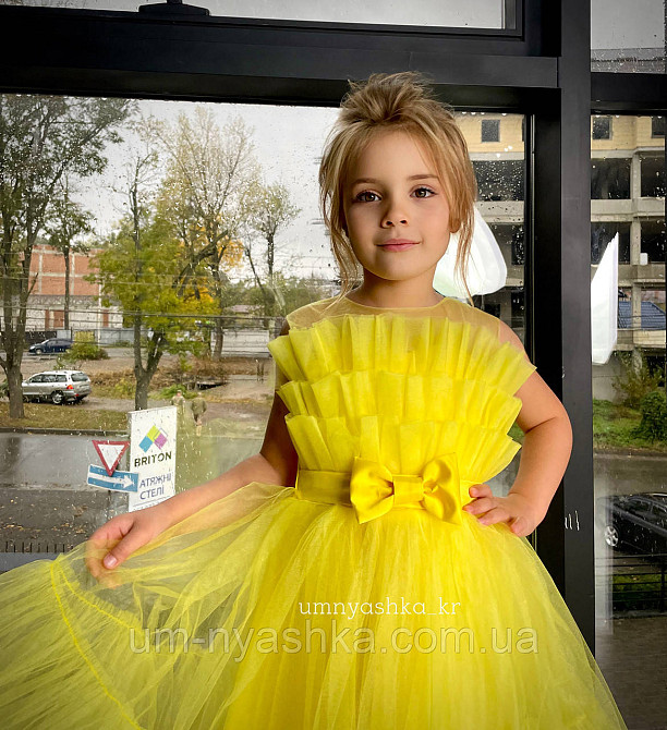 Жовте нарядне плаття на дівчинку костюм Сонечко, Курча, Качечка, Кульбаба Кривий Ріг - фото 7