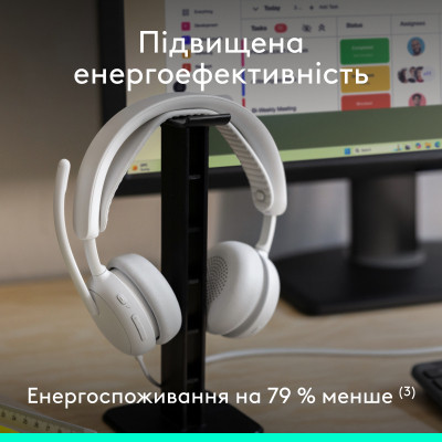 Наушники Logitech Zone Wired 2 USB White (981-001621) Винница - изображение 10