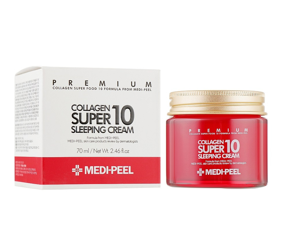 Антивіковий нічний крем з колагеном Collagen Super 10 Sleeping Cream Medi-Peel 70 мл Київ - фото 4