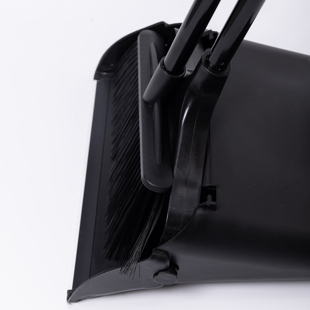 Набір віник і совок на довгій ручці для підлоги 32×29×95 (см) Чорний HP-45-2 Коломия - фото 5