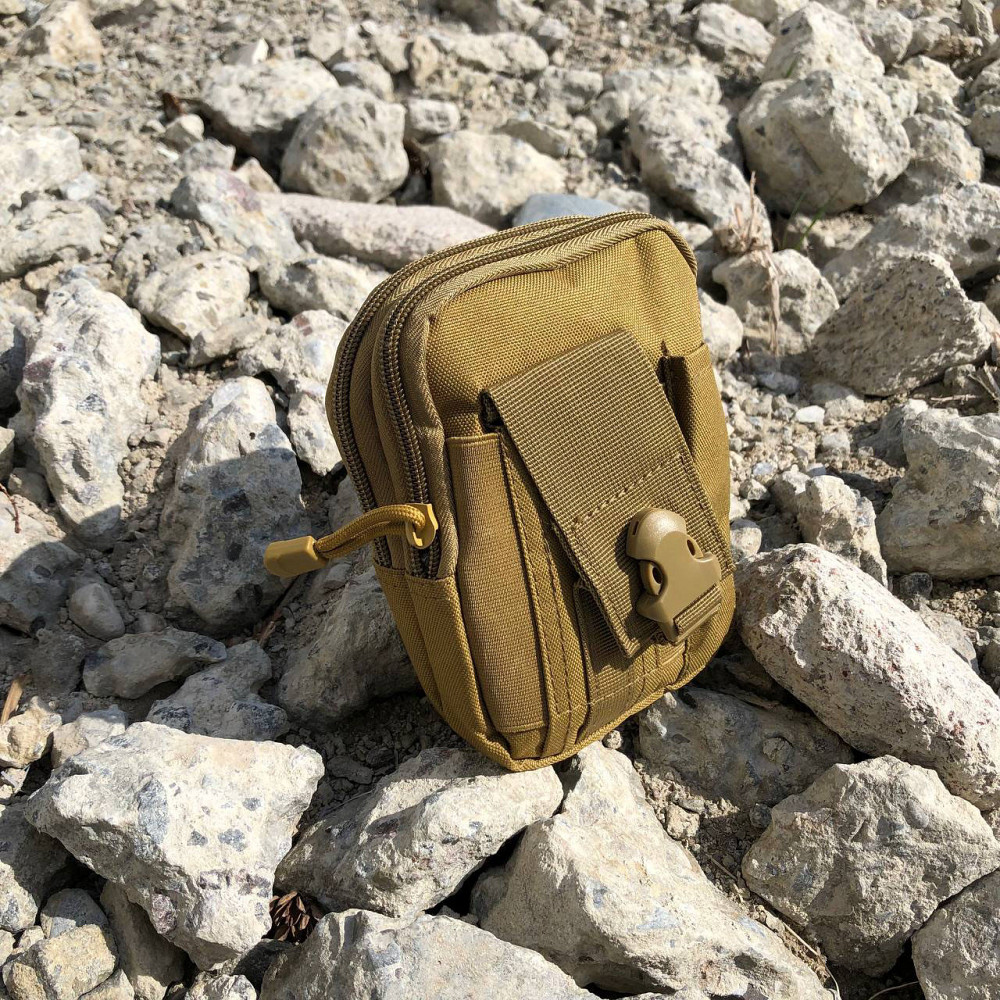 Тактична сумка - сумка для телефону, система MOLLE органайзер тактичний з кордури. LO-419 Колір: койот Київ - фото 3
