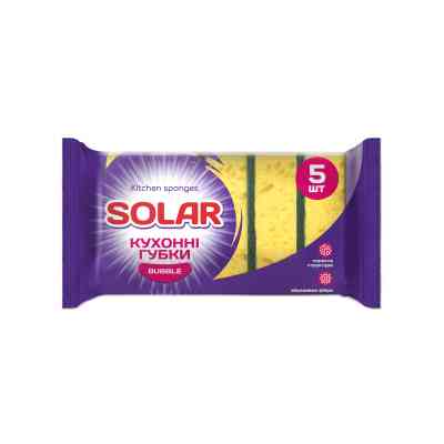 Губки кухонні Solar Household Bubble 5 шт. (4820269930018) Вінниця