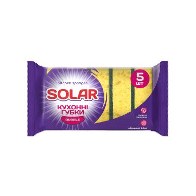 Губки кухонные Solar Household Bubble 5 шт. (4820269930018) Винница - изображение 1
