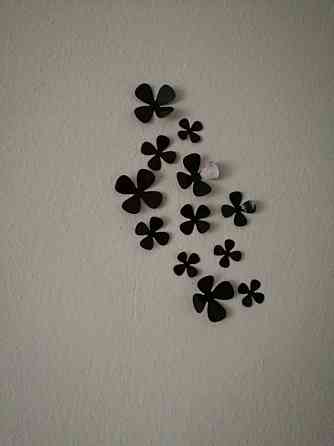 Декор квіточки чорні Київ