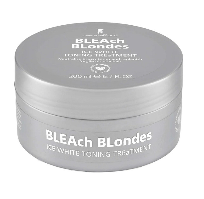Маска для волосся з синім пігментом Bleach Blondes Ice White Toning Treatment Mask Lee Stafford 200 мл Вінниця - фото 2
