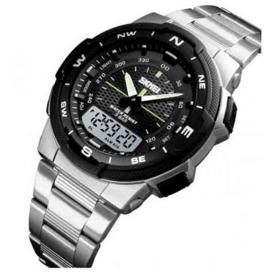 Мужские часы  Skmei 1370 Marshal Серебристые Винница