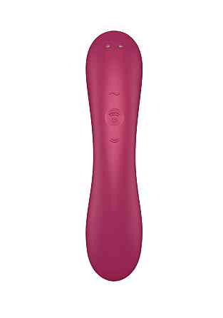 Вакуумный вибратор с тройной стимуляцией Satisfyer Curvy Trinity 1, бордовый Sex Aura Киев