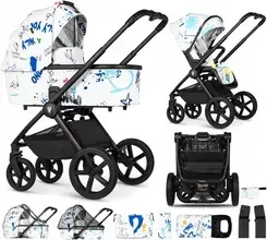 Дитяча коляска Venicci Upline 2 Limited 2W1 Draft White Głęboko-Spacerowy Київ - фото 1