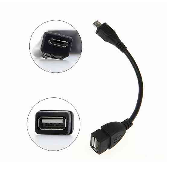 Адаптер USB OTG MicroUSB 14 см для флешок і периферії Київ