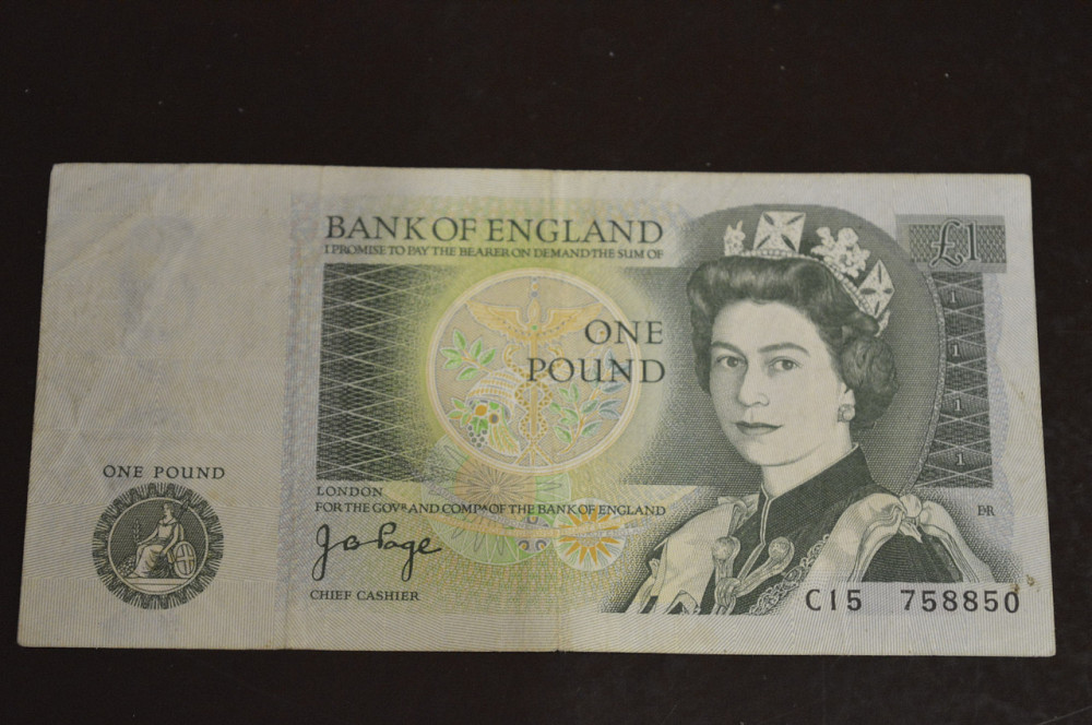 Великобритания 1 фунт ND (1978-80) Sir Isaac Newton pick377a Полтава - изображение 1