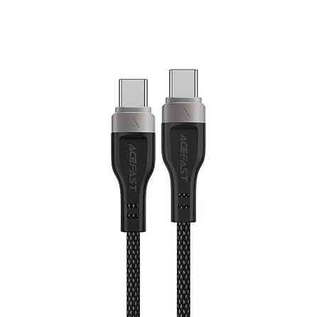 Кабель Type-C ACEFAST C11-03 3A, 60W, 1.2m, nylon + PVC, zinc connectors, Black 6974316280217 Одеса