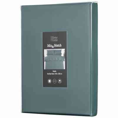 Простирадло Ardesto Mix&amp;Match Premium 100% бавовна, сатин зелений 240х260 см (ART2426FSE) Вінниця