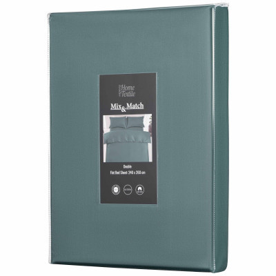 Простирадло Ardesto Mix&amp;Match Premium 100% бавовна, сатин зелений 240х260 см (ART2426FSE) Вінниця - фото 5