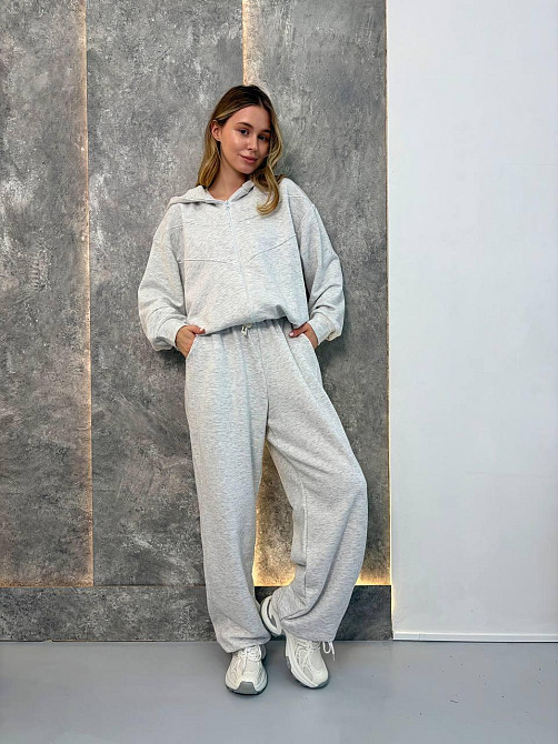 Женский стильный повседневный весенний костюм 100% хлопок Меланж Одесса - изображение 2