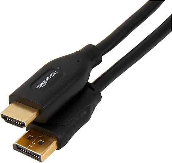 Кабель DisplayPort на HDMI 0,9 м для ПК монітора проектора Full HD цифровое аудио чёрный Киев