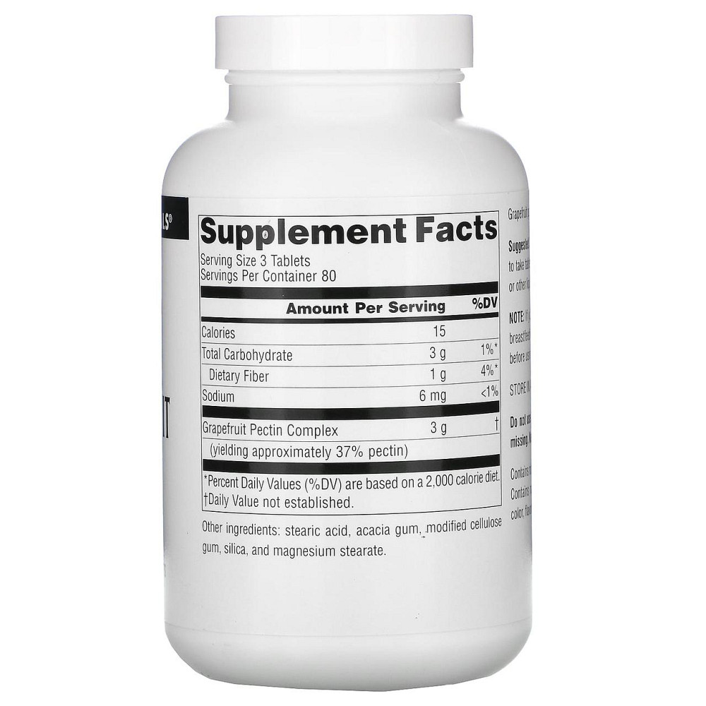 Грейпфрутовый пектин Source Naturals Grapefruit Pectin 240 таб Киев - изображение 2